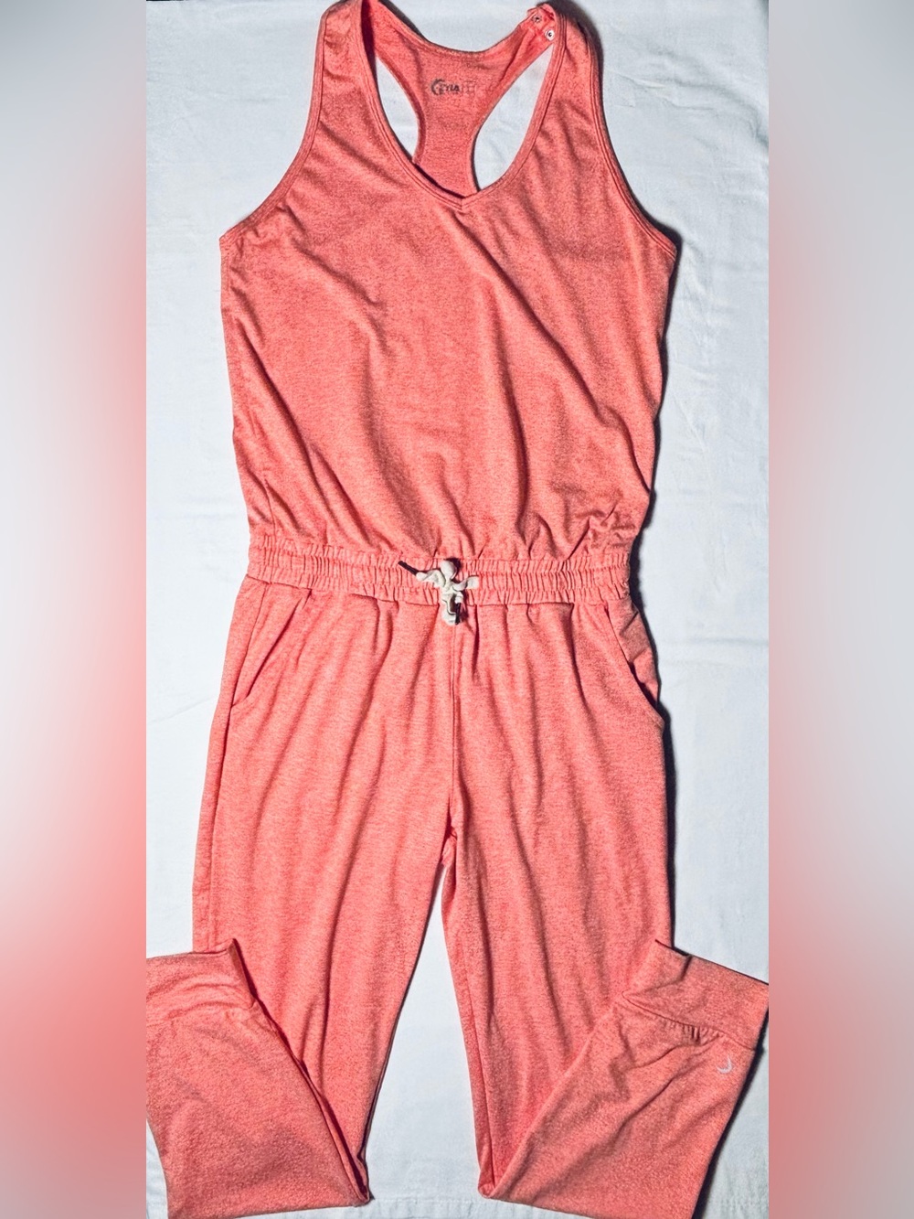 Zyia Active Coronado Downtime Jumpsuit Racerback Design Women's SM Excellent